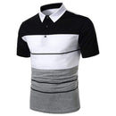 Men Polo Men Shirt Short Sleeve Polo Shirt Contrast Color Polo New Clothing Summer Streetwear Casual Fashion Men tops AExp