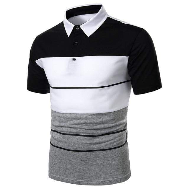 Men Polo Men Shirt Short Sleeve Polo Shirt Contrast Color Polo New Clothing Summer Streetwear Casual Fashion Men tops AExp