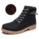 Men PU Leather Stylish Work Shoes-black Plush-11-JadeMoghul Inc.