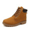 Men PU Leather Stylish Work Shoes-yellow-4.5-JadeMoghul Inc.