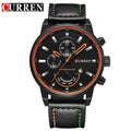 Men Quartz Luxury Leather Watch-Black-JadeMoghul Inc.