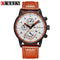 Men Quartz Luxury Leather Watch-Orange-JadeMoghul Inc.