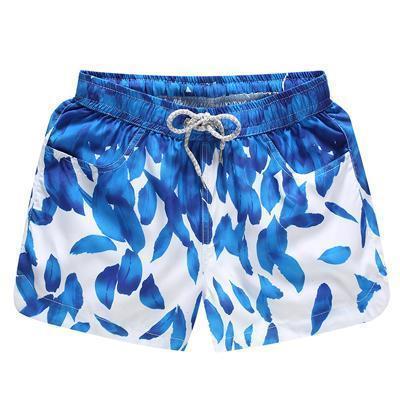 Men Quick Dry Shorts / Casual Summer Beach Shorts M-Women 4 Dark Blue-S-JadeMoghul Inc.
