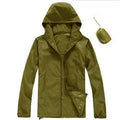 Men Quick Dry Skin Jacket / Ultra-Light Casual Windbreaker / Waterproof Clothing-Army Green-XS-JadeMoghul Inc.