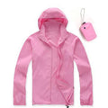 Men Quick Dry Skin Jacket / Ultra-Light Casual Windbreaker / Waterproof Clothing-Pink-XS-JadeMoghul Inc.