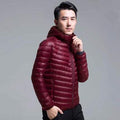Men's All-Season Ultra Lightweight Packable Down Jacket Water and Wind-Resistant Breathable Coat Big Size Men Hoodies Jackets AExp