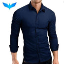 Men's Dress Shirt - Long Sleeve Shirts - Slim Fit Men Shirts AExp