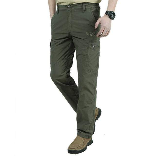 Men's Military Style Cargo Pants Men Summer Waterproof Breathable Male Trousers Joggers Army Pockets Casual Pants Plus Size 4XL AExp