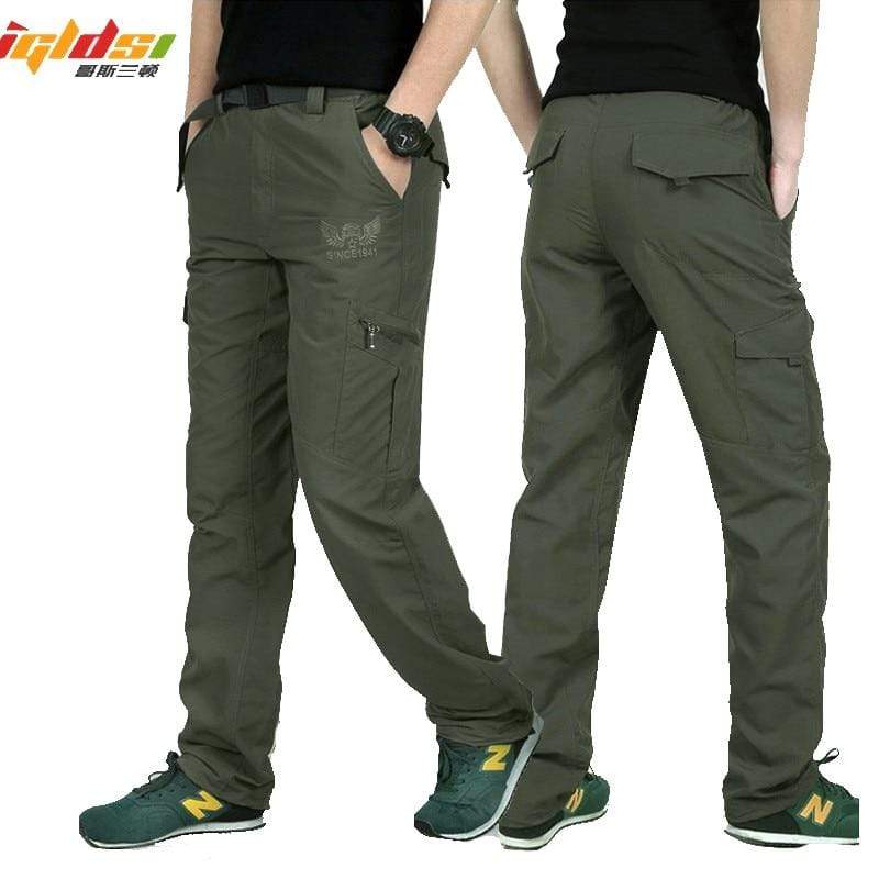 Men's Military Style Cargo Pants Men Summer Waterproof Breathable Male Trousers Joggers Army Pockets Casual Pants Plus Size 4XL AExp