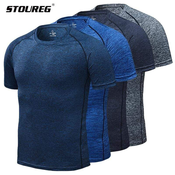 Men's Running T-Shirts, Quick Dry Compression Sport T-Shirts, Fitness Gym Running Shirts, Soccer Shirts Men's Jersey Sportswear JadeMoghul Inc. 