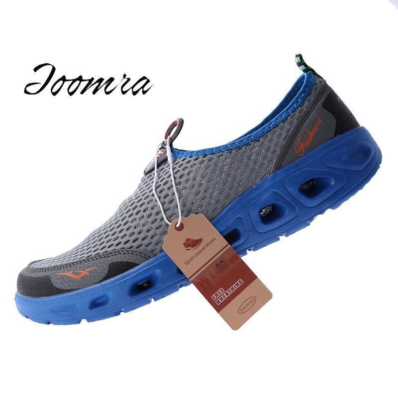 Men Shoes 2017 Fashion Brand Mesh Shoes High Quality Breathable Slip on Summer Casual Shoes-blueyellow-7-JadeMoghul Inc.