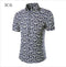 Men Short Sleeve Hawaiian Shirt / Summer Casual Floral Shirt For Men-DC01-M-JadeMoghul Inc.