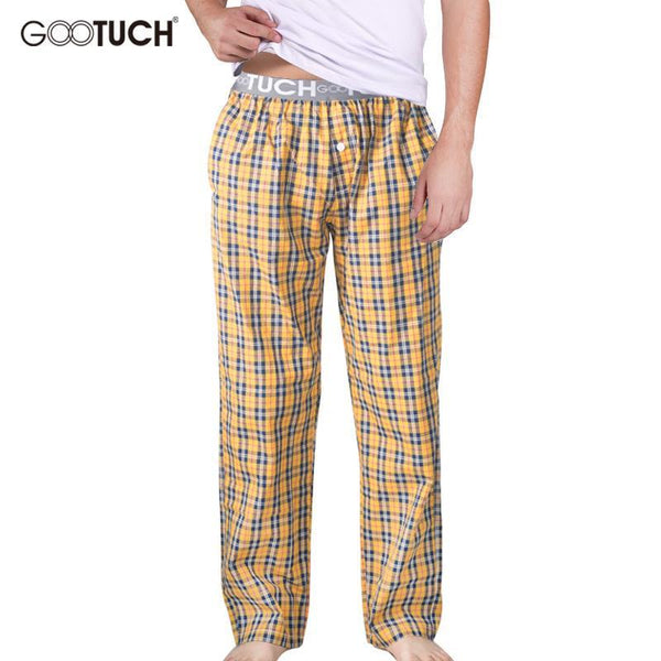 Men Sleep Bottoms / Pyjama Pants / Men Underwear Trousers-YELLOW-L-JadeMoghul Inc.