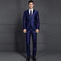 Men Slim Fit Formal Suit - Fashion Dress Luxury Men Blazers Suit (2 Pieces)-2 pieces blue-XS-JadeMoghul Inc.
