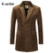 Men Slim Fit Long Solid Velvet Blazer/Suit Jacket-Camel-XXL-JadeMoghul Inc.