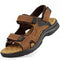 Men Slippers / Genuine Leather Cowhide Shoes-Brown-6.5-JadeMoghul Inc.