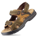 Men Slippers / Genuine Leather Cowhide Shoes-Green-10-JadeMoghul Inc.