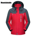 Men Smart Hooded Waterproof Jacket / Casual Hooded Windproof Jacket-Red-M-JadeMoghul Inc.