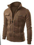 Men Smart Sweatshirt / Jacket For Winter-Coffee-L-JadeMoghul Inc.