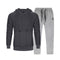 Men Smart Sweatshirt Tracksuit - Men Sportswear Long Sleeve Hoodie & Sweatpants (2pcs)-WY18DkGrey LK27Grey-S-JadeMoghul Inc.