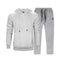 Men Smart Sweatshirt Tracksuit - Men Sportswear Long Sleeve Hoodie & Sweatpants (2pcs)-WY18LiGreyLK27Grey-S-JadeMoghul Inc.