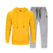 Men Smart Sweatshirt Tracksuit - Men Sportswear Long Sleeve Hoodie & Sweatpants (2pcs)-WY18Yellow LK27Grey-S-JadeMoghul Inc.