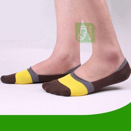 Men Socks Slippers / Striped Cotton & Anti Odor-17-JadeMoghul Inc.