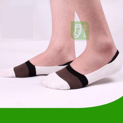 Men Socks Slippers / Striped Cotton & Anti Odor-9-JadeMoghul Inc.
