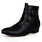 Men Soft Leather Boots / Waterproof Warm & Comfortable Ankle Boots-Black-6.5-JadeMoghul Inc.