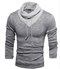Men Solid Turtleneck Smart Sweater-Grey-L-JadeMoghul Inc.