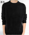 Men Solid Winter Pullover / Full Sleeves O-Neck Cashmere Sweater-Black-S-JadeMoghul Inc.