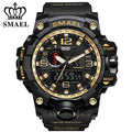Men Sports Watch / Quartz LED Digital Electronic Watch-Black Gold-JadeMoghul Inc.