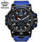 Men Sports Watch / Quartz LED Digital Electronic Watch-Blue Black-JadeMoghul Inc.