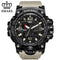 Men Sports Watch / Quartz LED Digital Electronic Watch-Khaki Black-JadeMoghul Inc.
