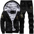 Men Sportswear Hoodies / Casual Sweatshirt / Tracksuit Sets-D76 Black-M-JadeMoghul Inc.