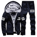 Men Sportswear Hoodies / Casual Sweatshirt / Tracksuit Sets-D76 Black-M-JadeMoghul Inc.