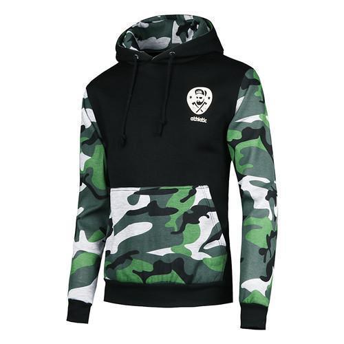 Men Sportswear Pullover / Comfortable Casual Hip hop Sweatshirt-black green-S-JadeMoghul Inc.