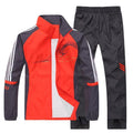 Men Sportswear Suit - Smart Tracksuit Including Jacket & Pants-Orange-L-JadeMoghul Inc.