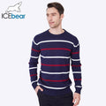 Men Striped Three Color Sweater / Knitted Warm Casual Knitwear-13453-L-China-JadeMoghul Inc.