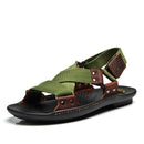 Men Stylish Designer Type Sandals / Leather Slippers For Men-jun lv se-6.5-JadeMoghul Inc.