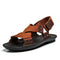 Men Stylish Designer Type Sandals / Leather Slippers For Men-zong se-6.5-JadeMoghul Inc.