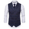 Men Suit Vest - Double Breasted Waistcoat - Slim Fit Men Vest-navy-4XL-JadeMoghul Inc.