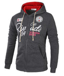 Men Sweatshirt / Zipper Hoodie For Men-Dark gray red-XL-JadeMoghul Inc.