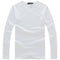 Men T Solid Shirts Fashion 2017 New Fashion Fitness Long Sleeve Tshirts HommeTops&Tees Camisetas Hombre Hip Hop R1058-V neck White-S-JadeMoghul Inc.
