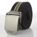 Men Tactical Belt / Automatic Buckle Belt-Coffee stripes-110cm-JadeMoghul Inc.