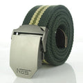 Men Tactical Belt / Automatic Buckle Belt-green stripes-110cm-JadeMoghul Inc.