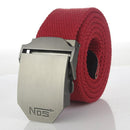 Men Tactical Belt / Automatic Buckle Belt-red-110cm-JadeMoghul Inc.