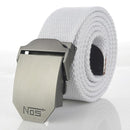 Men Tactical Belt / Automatic Buckle Belt-White-110cm-JadeMoghul Inc.