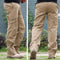 Men Tactical Pants / Airborne Casual Cotton Trouser / Multi Pocket Military Style Camouflage Cargo Pants-Khaki-28-JadeMoghul Inc.