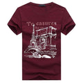 Men Tee Shirt Short Sleeve / Casual T-Shirts-dark red-S-JadeMoghul Inc.